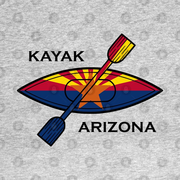 Kayak Arizona Flag by esskay1000